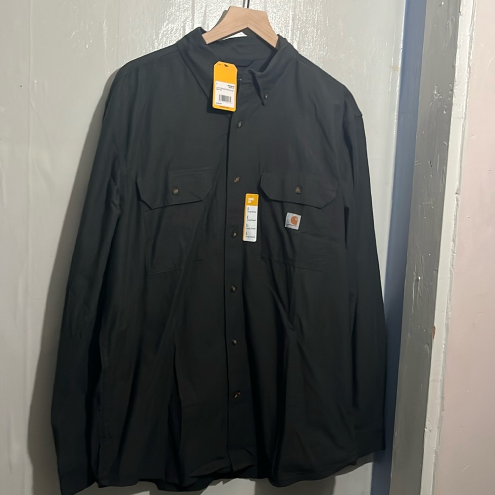 Carhartt Loose Fit midweight chambray long sleeve shirt